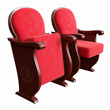 Triangular Turbopowered Theater Seating 3D model image 1 