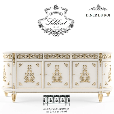 Royal Feast Buffet - ARTEARREDO Diner du Roi 3D model image 1 