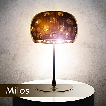 Modern Steel Milos Pendant 3D model image 1 