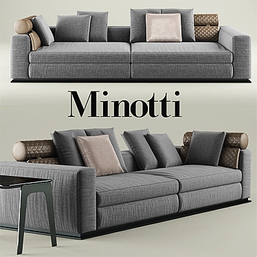 Ultra Comfort: Minotti Leonard Sofa 3D model image 1 