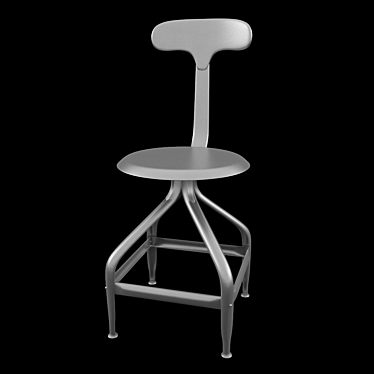 Vintage Telegraph Screw Chair 3D model image 1 
