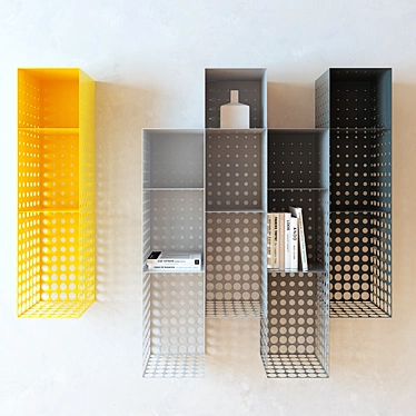 Metal Mist Shelves 3D model image 1 