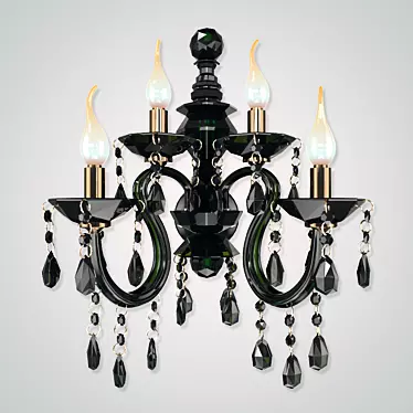 Elegant Ti 5523B Brass Wall Sconce 3D model image 1 