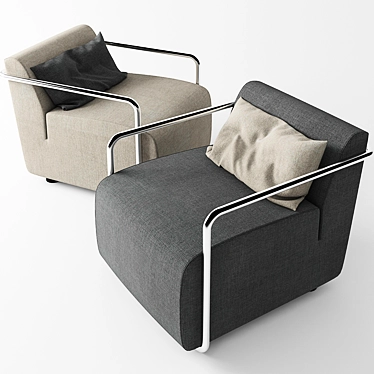 Busnelli Policromo Chair: Modern Elegance for Every Space 3D model image 1 