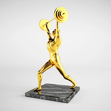 statuette weightlifter