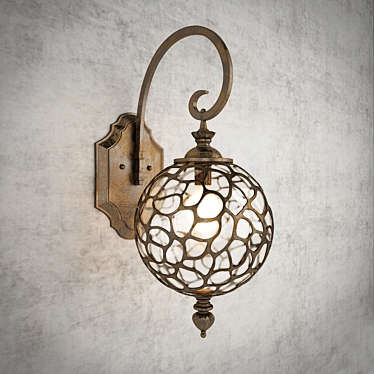 Wall lamp Vilbert D black gold