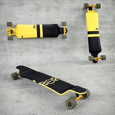 GLOBE GEMINON DROP DOWN FLUORO YELLOW, BLACK, longboards