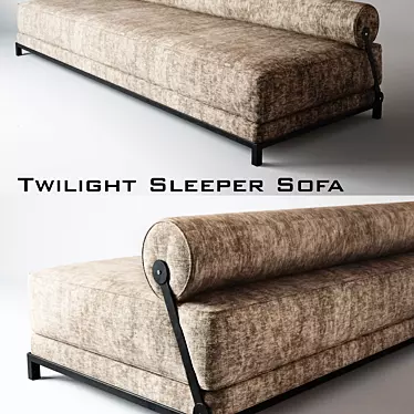 Twilight Sleeper Sofa - Designer Elegance 3D model image 1 