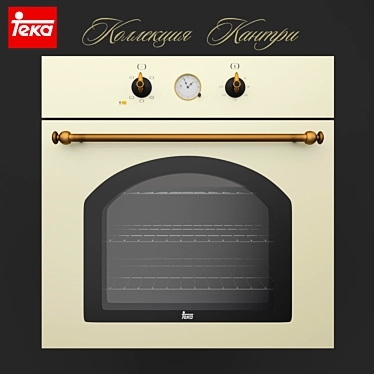 Teka "Country" Oven - Rustic Charm for Your Kitchen 3D model image 1 