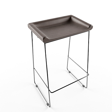 Contemporary Bar Stool: Late 3D model image 1 