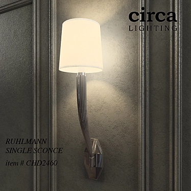 Art Deco Inspired Wall Light: Circa Ruhlmann 3D model image 1 