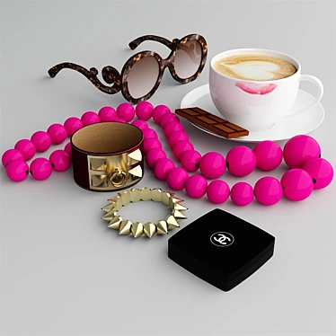accessories and a cup of coffee
