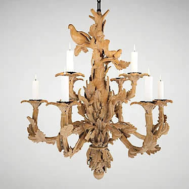 Classic Elegance: Chelini Chandelier 3D model image 1 