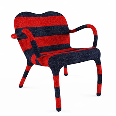 Studio Bertjan Pot Wool-Felt Chair 3D model image 1 