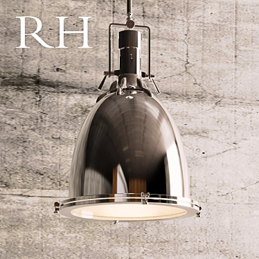 Polished Nautical Pendant Light 3D model image 1 