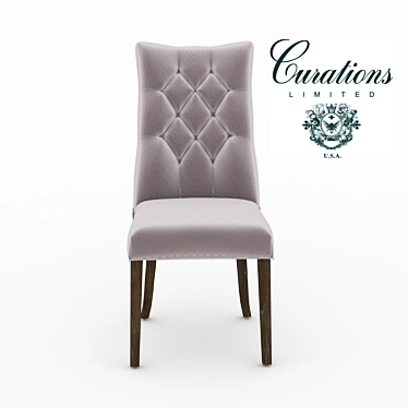 Elegant Albert Side Chair: Curations Limited 3D model image 1 