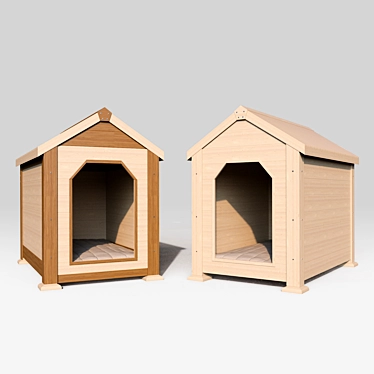 Title: Cozy Canine Booth - Soft Accommodation for Your Pets 3D model image 1 