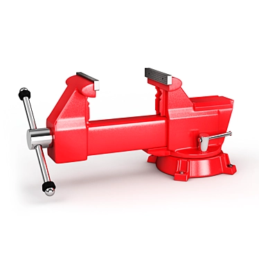 Heavy-Duty Bench Vise 3D model image 1 