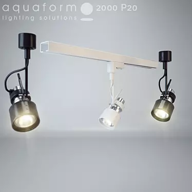 Aquaform Spot Lights: Track & Ceiling 3D model image 1 