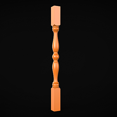 Elegant Baluster for Your Home 3D model image 1 