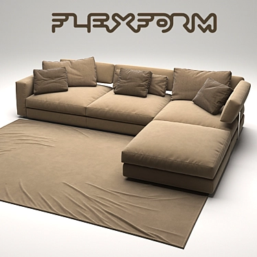 Elevate Your Comfort: Flexform Sofa 3D model image 1 