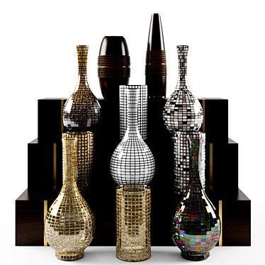 026 CHECKER VASE - Modern Decor for Every Style! 3D model image 1 