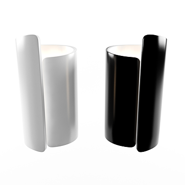 Lightstar 811 "White & Black" Wall Sconce 3D model image 1 