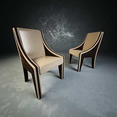 Elegant Turi Orion Chair 3D model image 1 