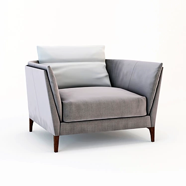 Elegant Bretagne Armchair: Your Perfect Seat 3D model image 1 
