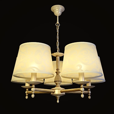 Roksana Alfa Chandelier: 18535 Light & 16076 Metal 3D model image 1 