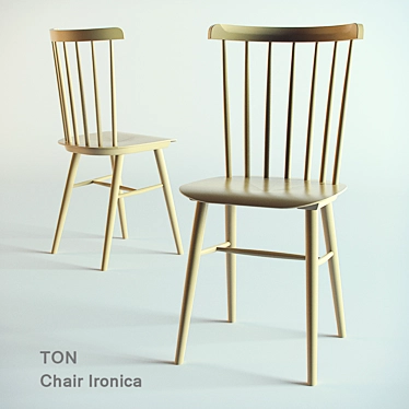 Vintage Ironica Chair 3D model image 1 