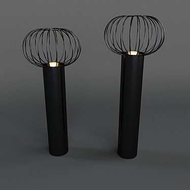 Cini Floor Light: Elegance Illuminated 3D model image 1 