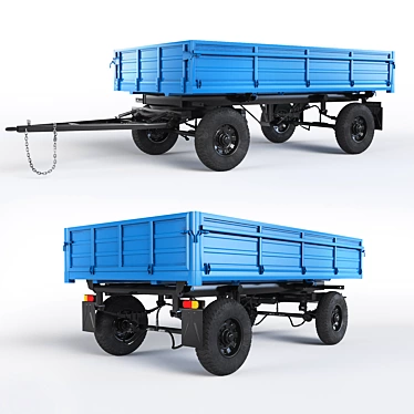 Title: Detailed Tractor Trailer Model 3D model image 1 