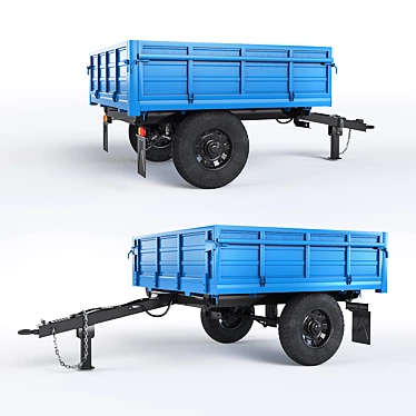 Semi-Trailer Tractor: 1PTS Uniaxial 3D model image 1 