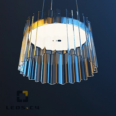 Sleek LED Pendant Light 3D model image 1 