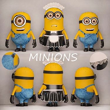 Minions: Fun and Playful Children's Toys 3D model image 1 