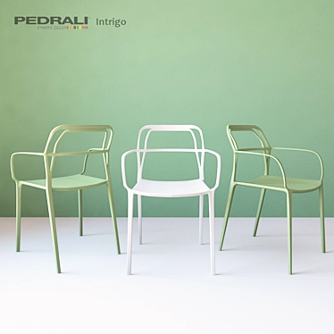 Twisted Elegance: Intrigo Seating 3D model image 1 
