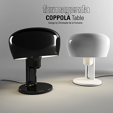 Elegant Coppola Adjustable Ceramic Table Lamp 3D model image 1 