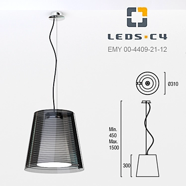 Contemporary EMY Pendant Lamp 3D model image 1 