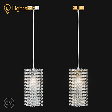 Elegant Gold Cristallo Lightstar 3D model image 1 