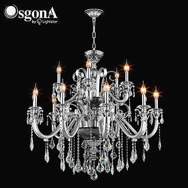 Luxury Crystal Chandelier: Osgona Lusso 3D model image 1 