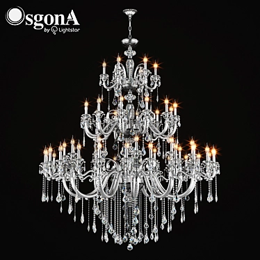 Osgona Lusso Art Crystal Chandelier 3D model image 1 