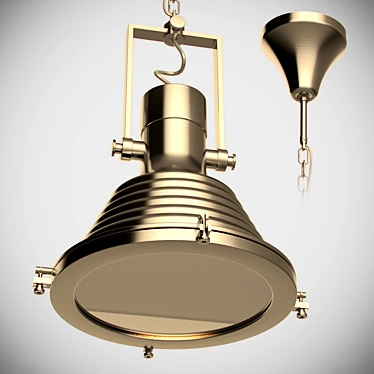 Nuvo Industrial Hanging Lamp 3D model image 1 
