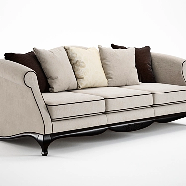 Opera Collection: Elegant and Spacious Sofa 3D model image 1 