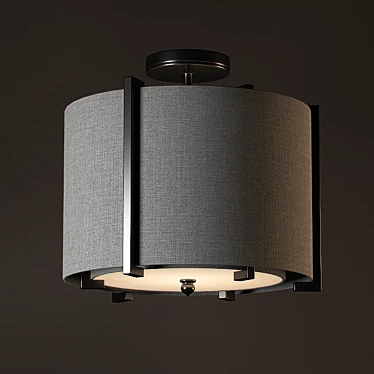 Elegant Freiburg Chandelier: 300mm x 265mm 3D model image 1 
