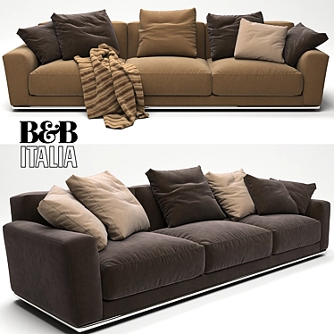 Luis Sofa by B&B Italia - Modern Elegance 3D model image 1 