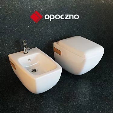 Opoczno Malmo Bidet & Wall-Hung Toilet 3D model image 1 