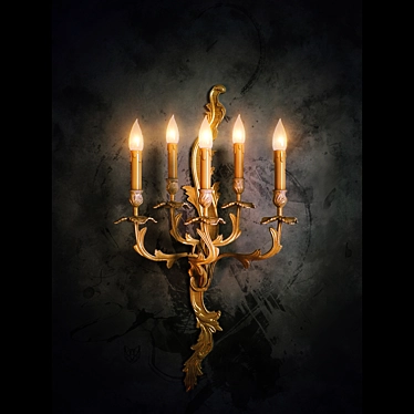Modern Sconce G. Moscatelli: UV Mapped, V-Ray Render 3D model image 1 