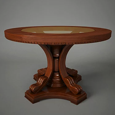 Mirage: Round Wood Table. 3D model image 1 