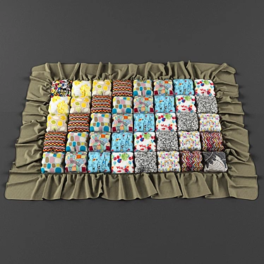 Ikea Kids Fabric Mat 3D model image 1 